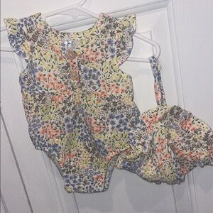 Floral Kids One Piece